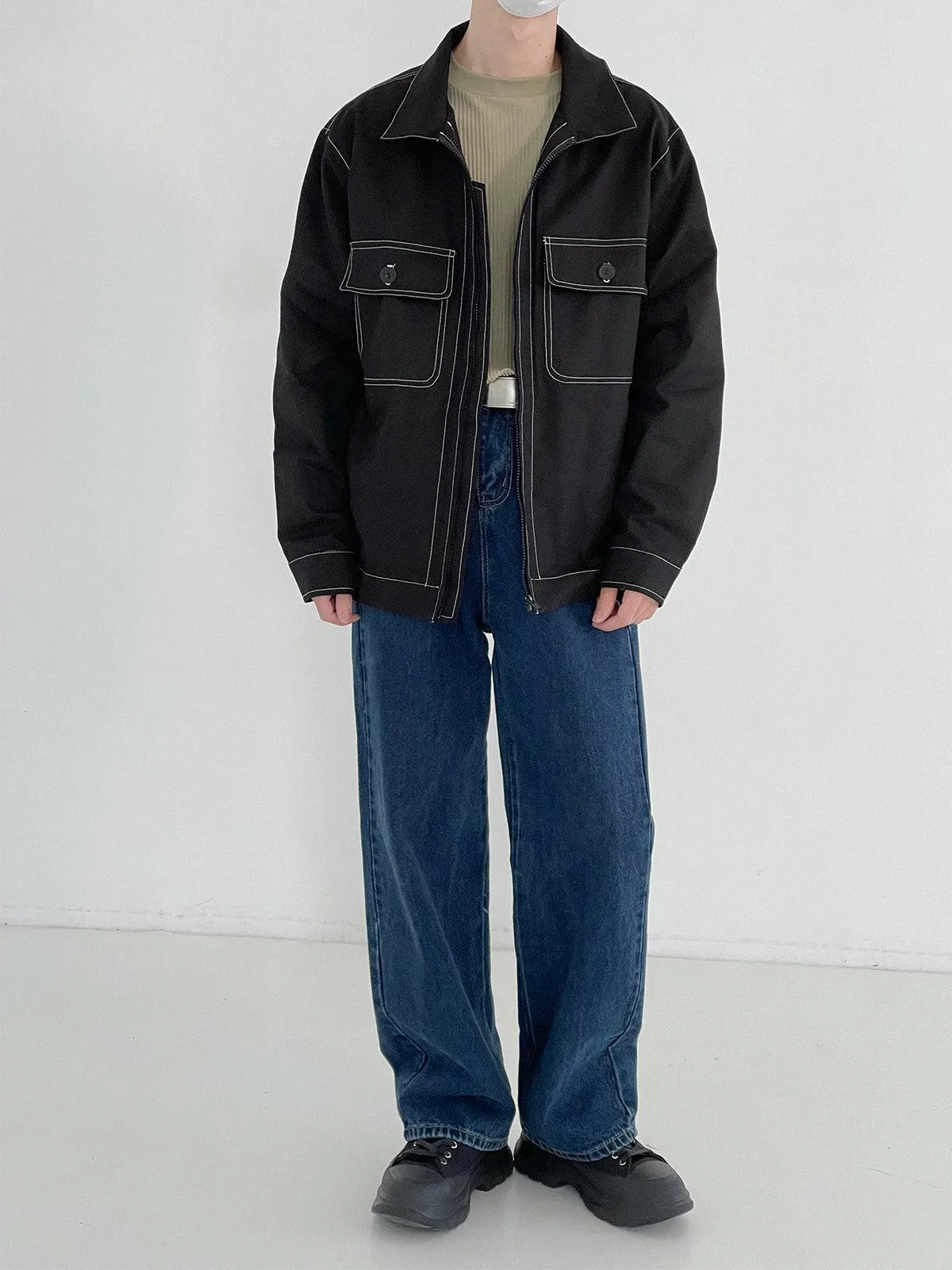 Zhou Essential Piped Double Pocket Jacket